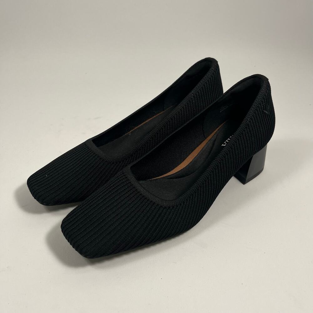 Vivaia Melody Pro Chunky Heels Black EU 37.5 US 7 Classic Formal Career Preppy